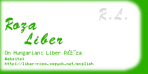 roza liber business card